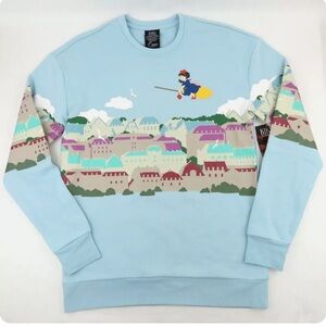 Studio Ghibli/Kiki’s Delivery Service Skyline Scenic Crew Long-Sleeve (NWT)